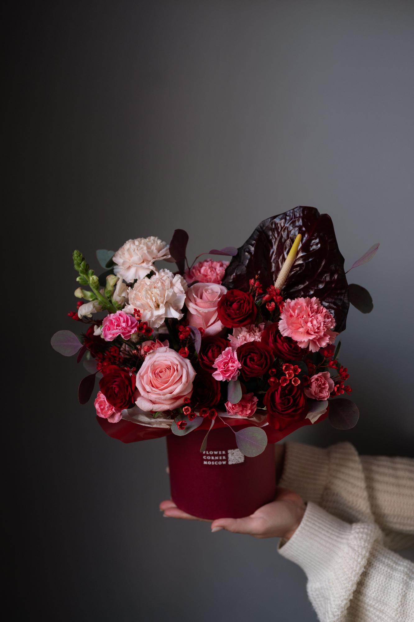 Композиция "Бархатное сердце"