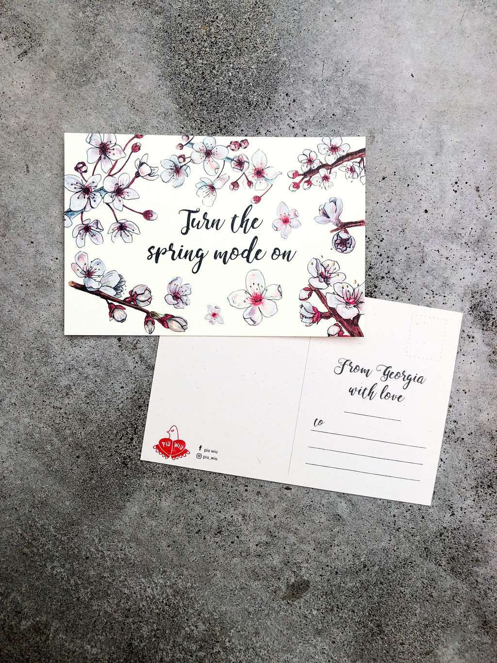 Открытка "Весна"/ Postcard "Spring mode on"