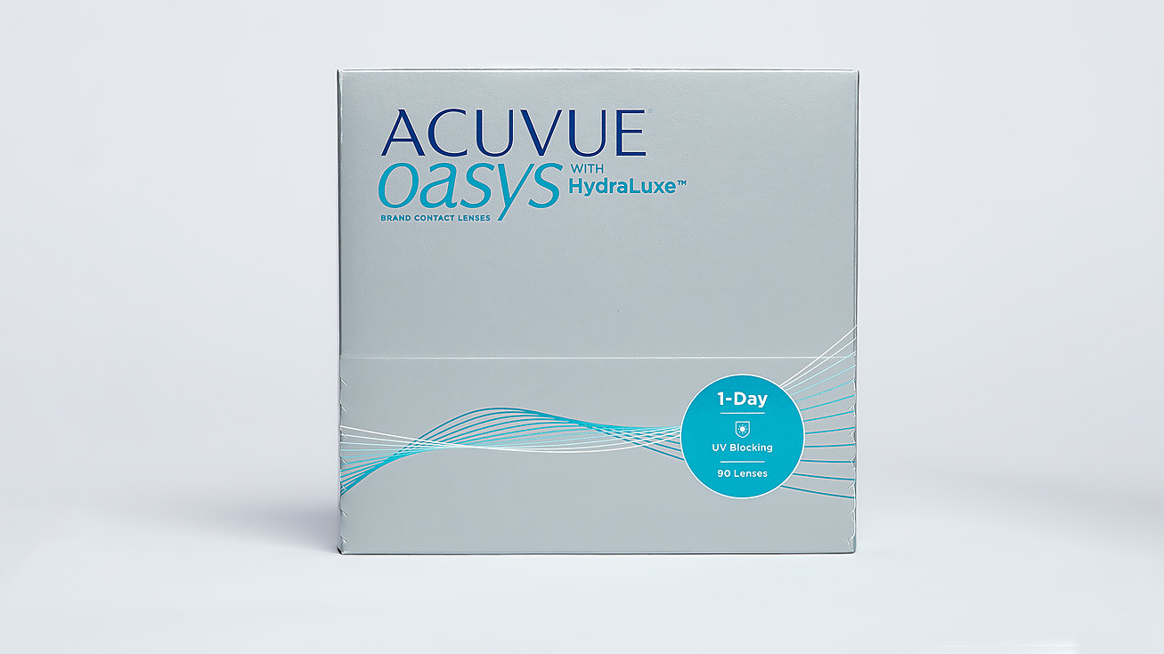 1-DAY ACUVUE OASYS  with HydraLuxe (90 штук)