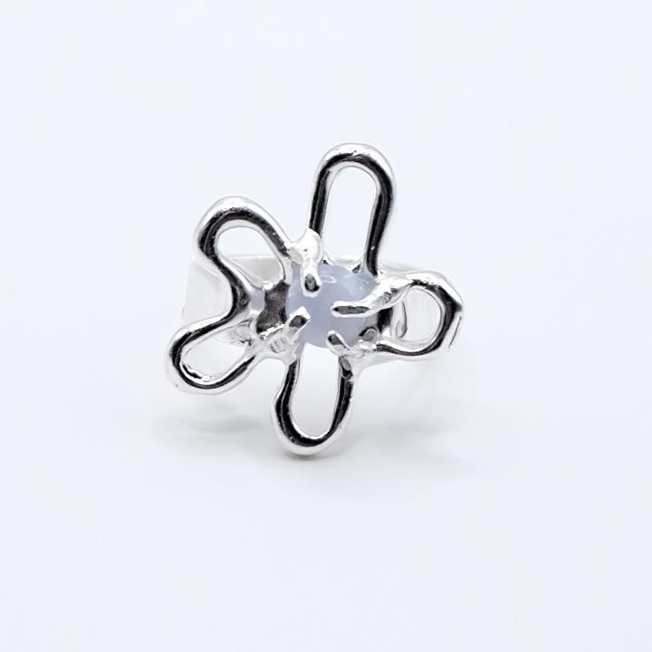 Кольцо «Цветик» с агатом