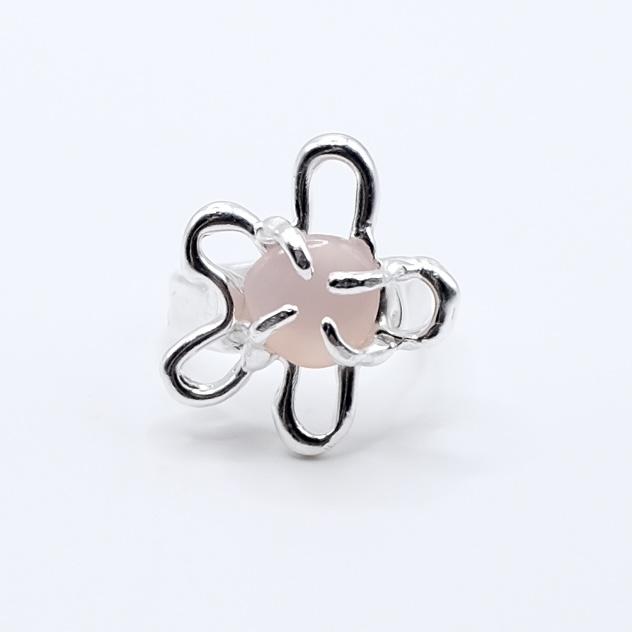 Кольцо «Цветик» с кварцем