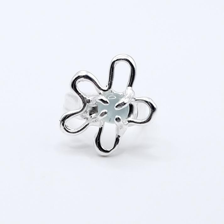 Кольцо «Цветик» с пренитом