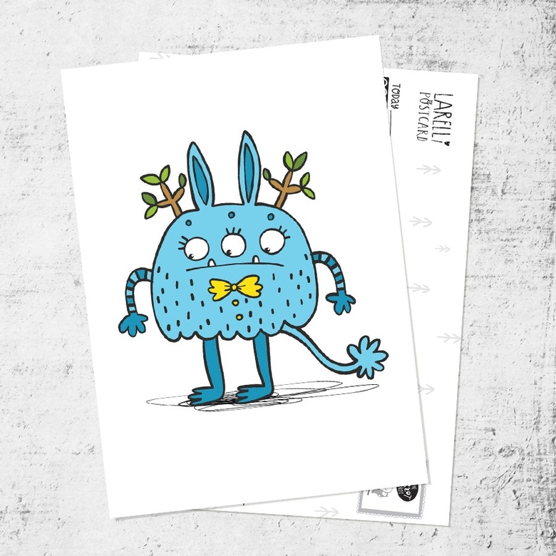 Почтовая открытка «Грустик»