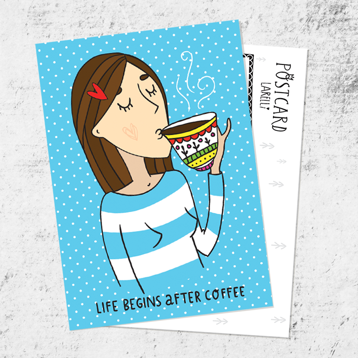 Почтовая открытка «LoveCoffee»