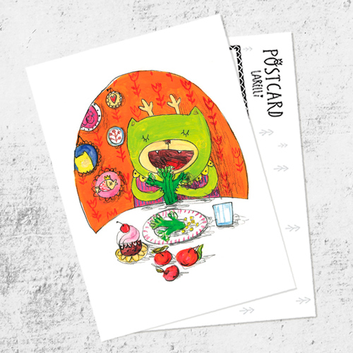 Почтовая открытка «Может ЗОЖ?»