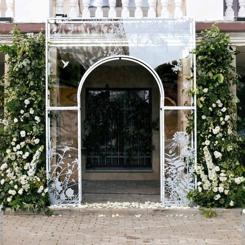 Арка стеклянная с рисунком (продажа)