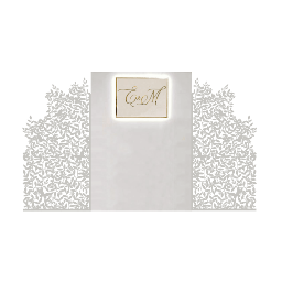 Ширма с листиками и белым центром