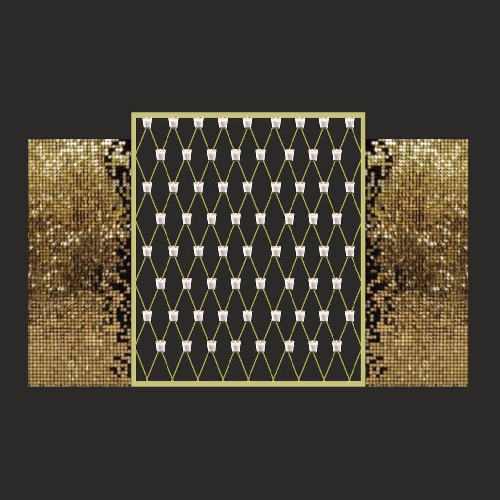 Мерцающая ширма со свечами