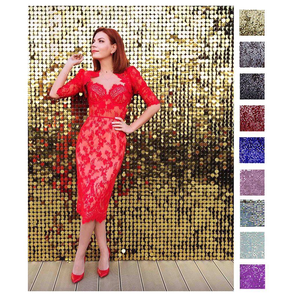 Фотозона из пайеток (длина 1.5м)