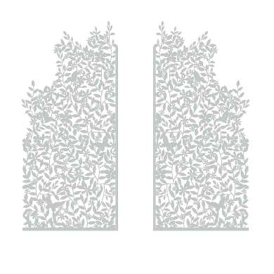 Свадебная ширма с листиками