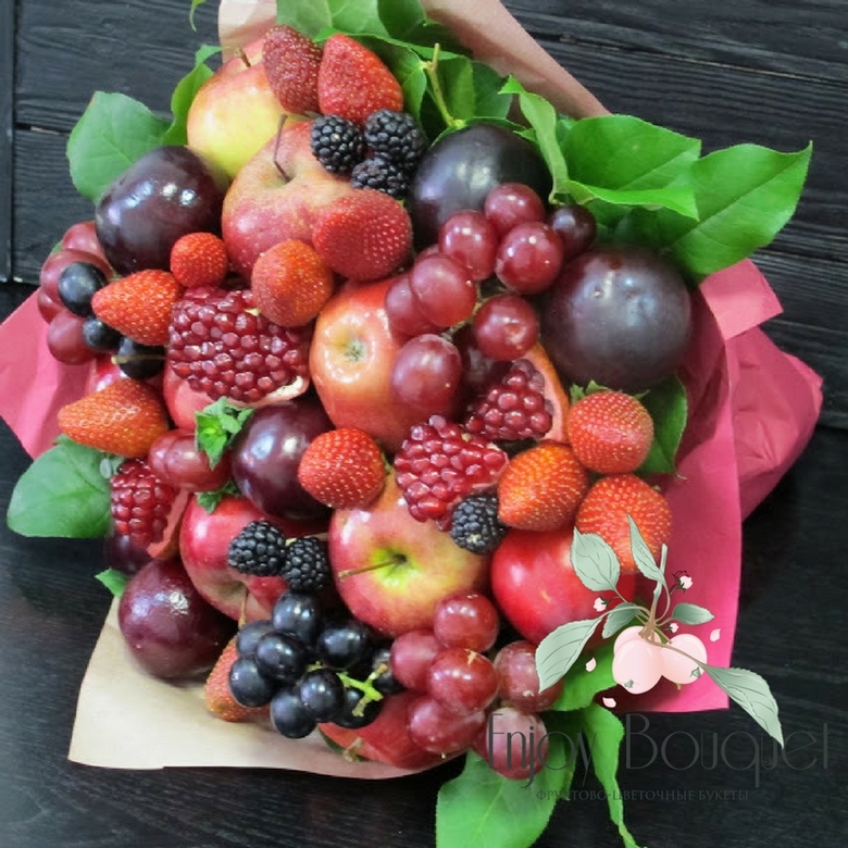 Фрукто-ягодный букет "Сочный букет", 35 см