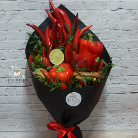 Букет из острых перцев "Жгучий презент"