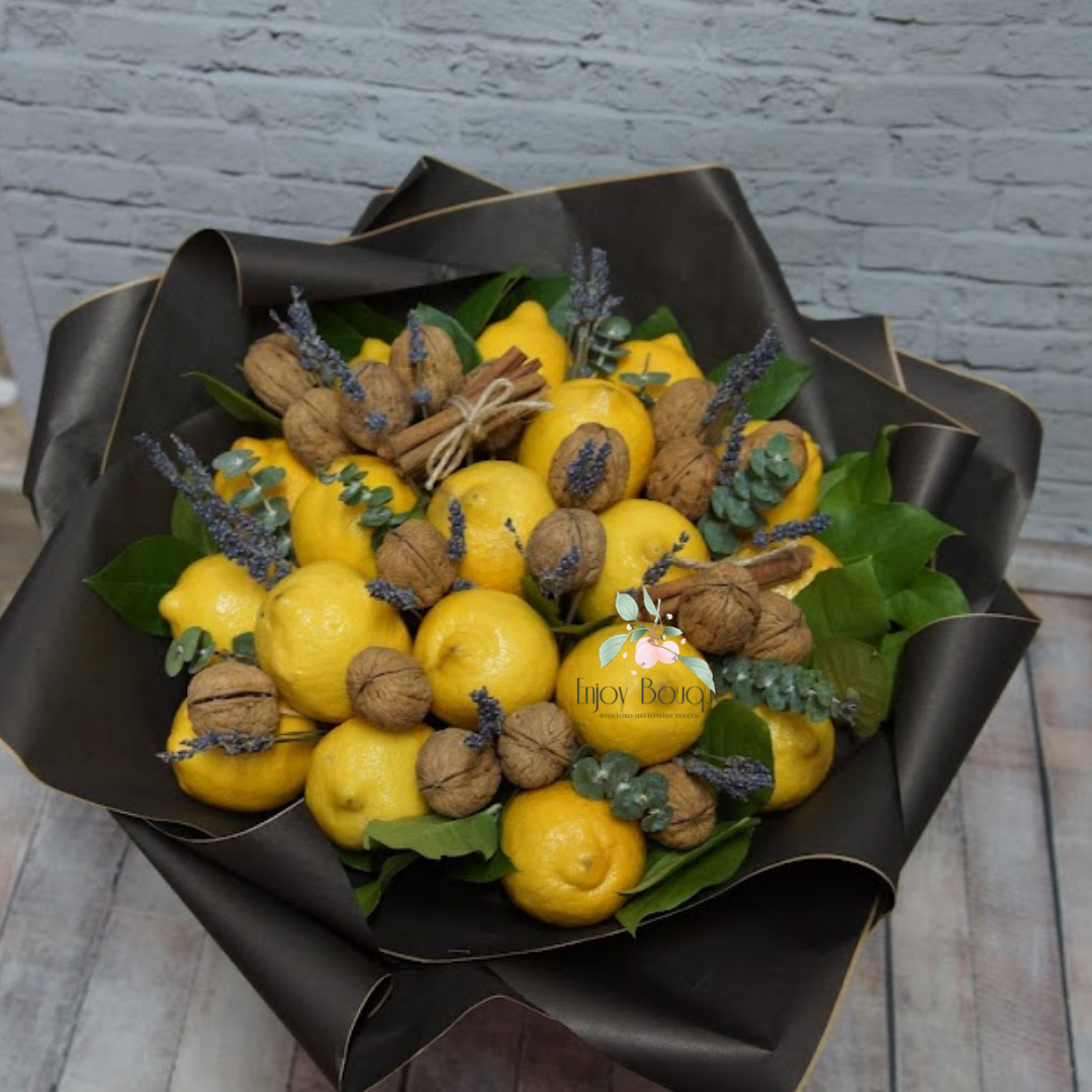 Букет из фруктов "Взбодрись", 35 см