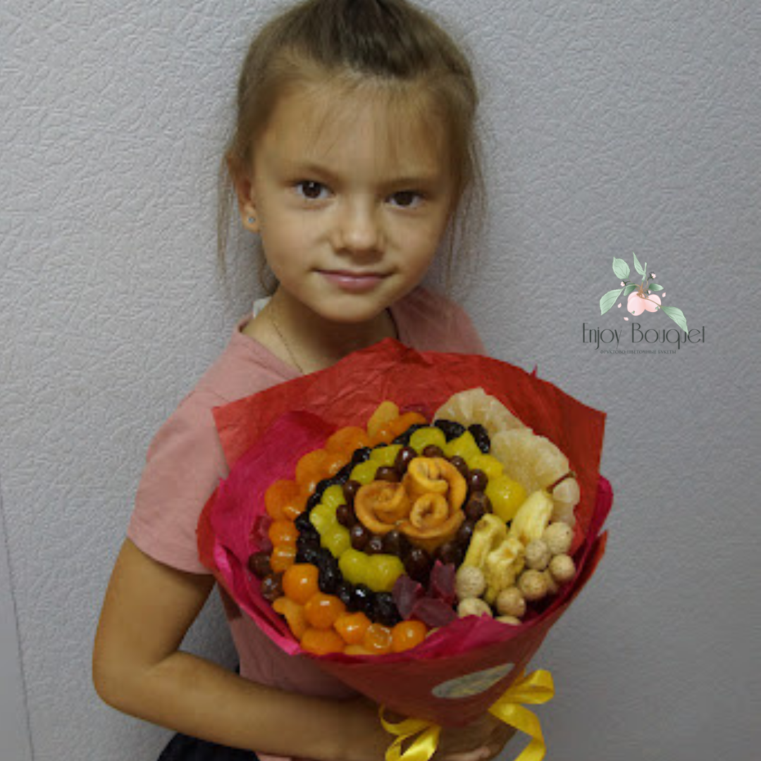 Букет из сухофруктов" Золотой луч", 20 см