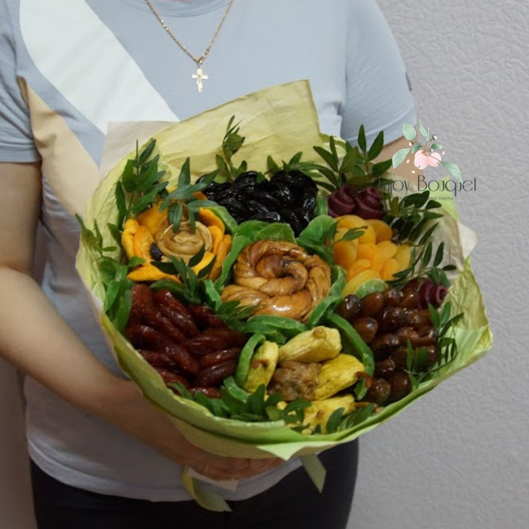 Букет из сухофруктов "Секрет здоровья", 25 см