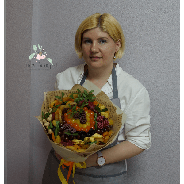 Букет из сухофруктов "Спасибо!", 27 см