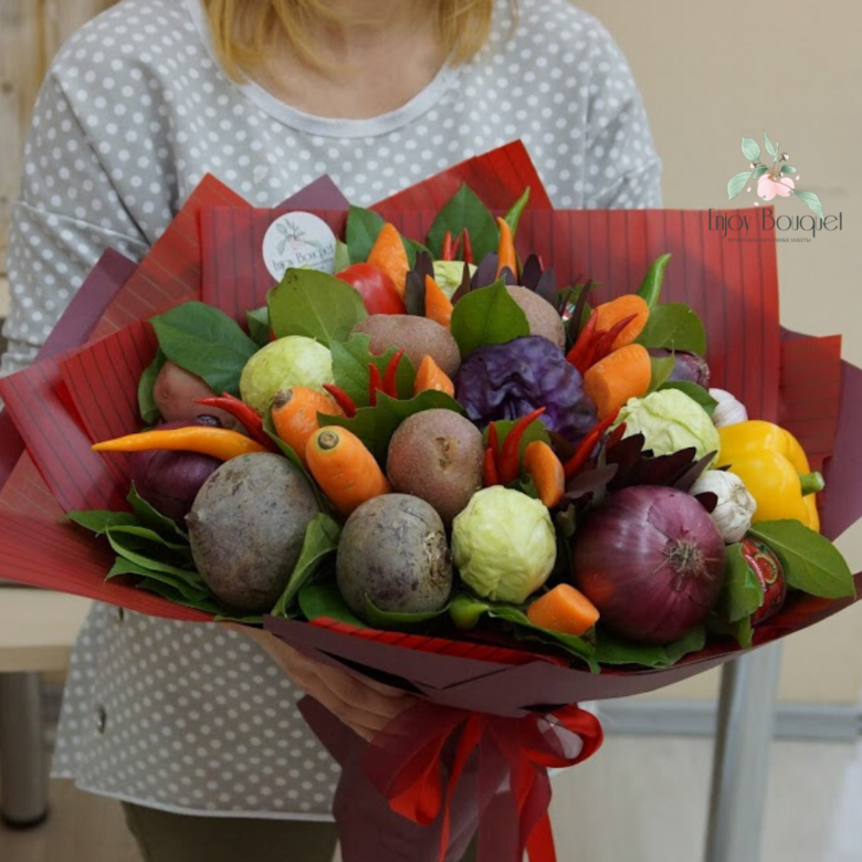 Овощной букет "Борщ-букет", 35 см