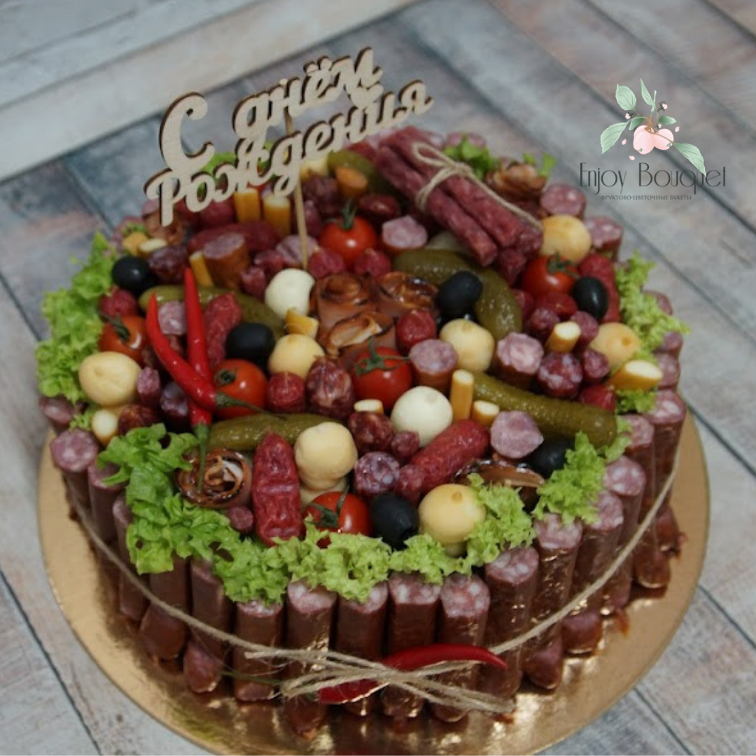 Колбасный торт "Поляна", 2 кг