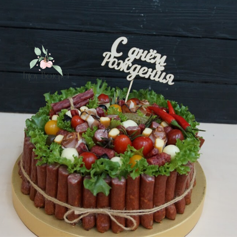 Колбасный торт "Поляна", 2 кг