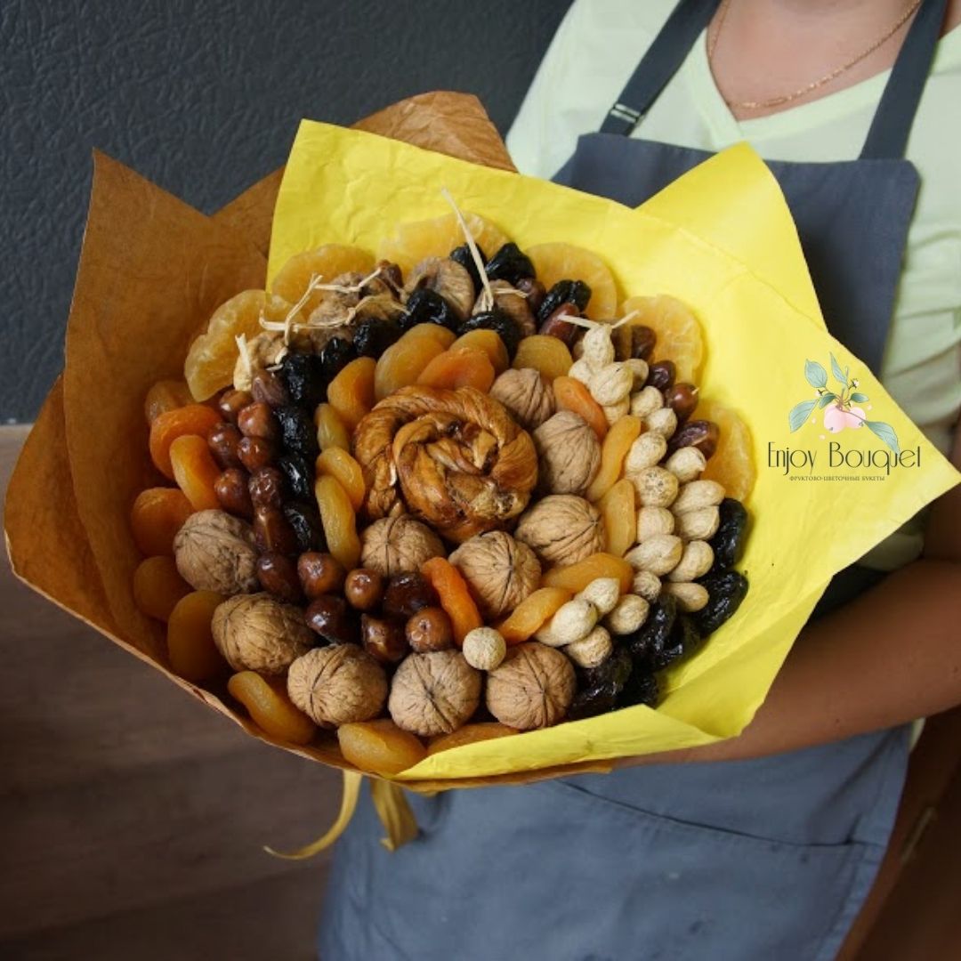 Букет из сухофруктов "Заряд бодрости", 30 см