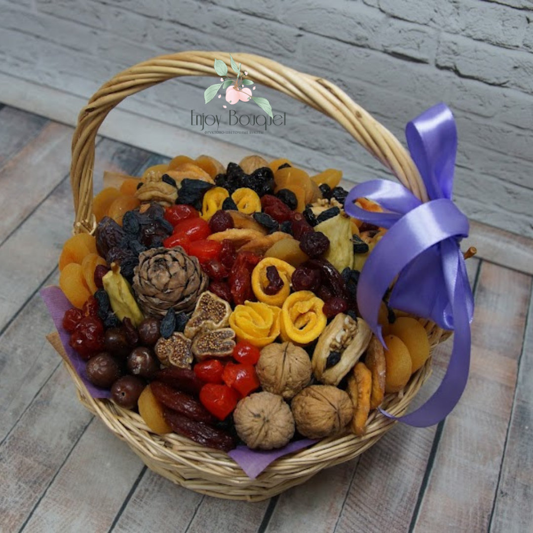 Корзина с сухофруктами "Калейдоскоп", 1,3 кг