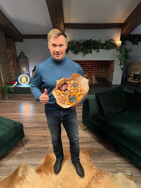 Букет из сухофруктов и орехов "Формула здоровья", 27 см