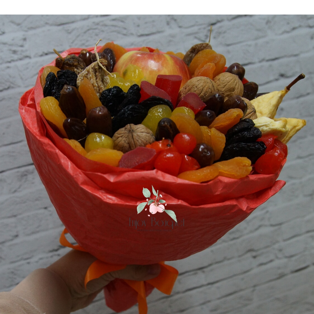 Букет из сухофруктов "Лучик", 25 см