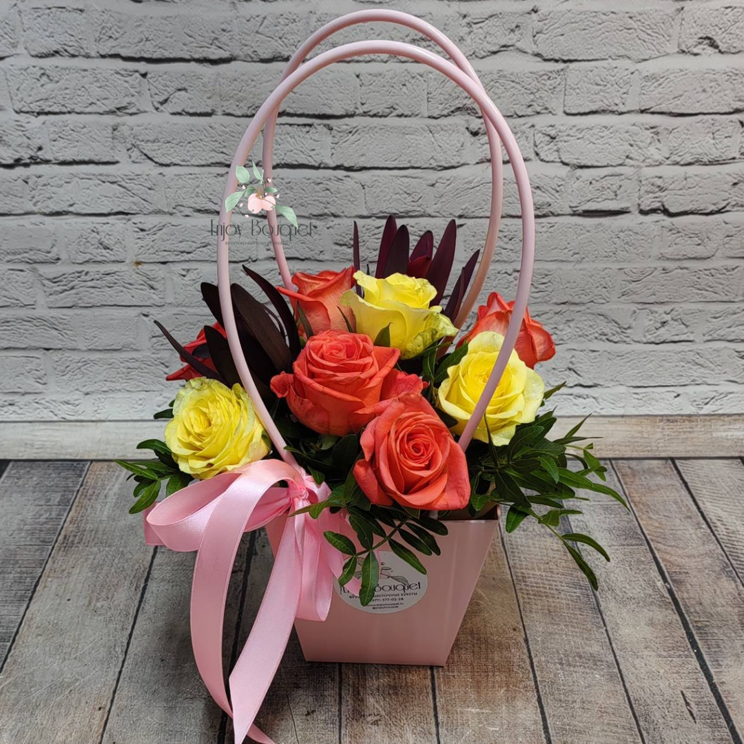 Букет в сумочке к 1 сентября