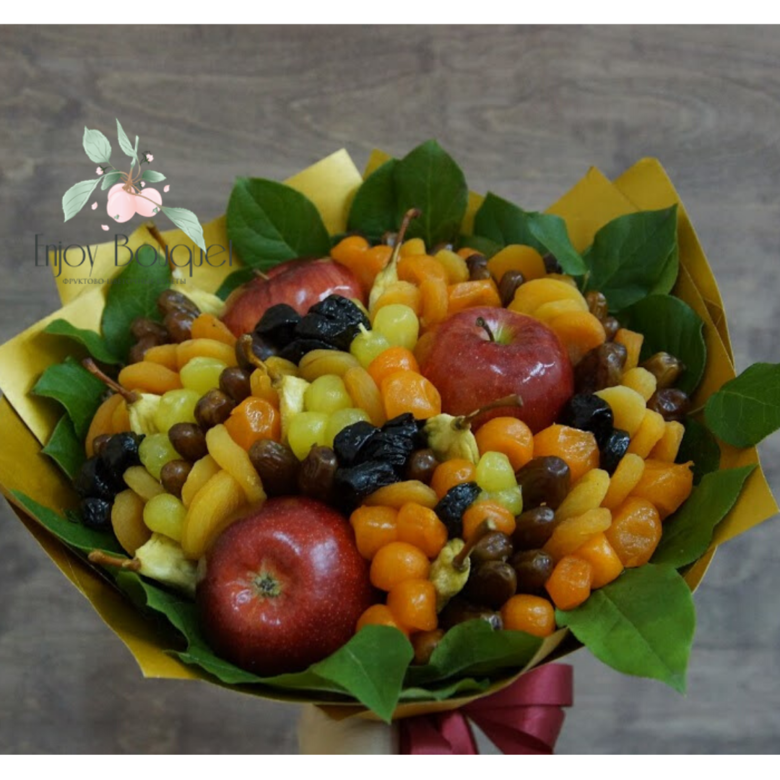 Букет из сухофруктов "Сезонный подарок", 28 см