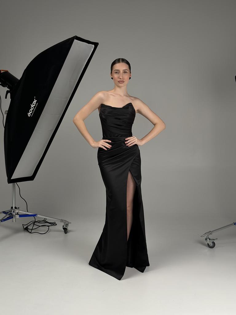 Платье вечернее Ахра атлас