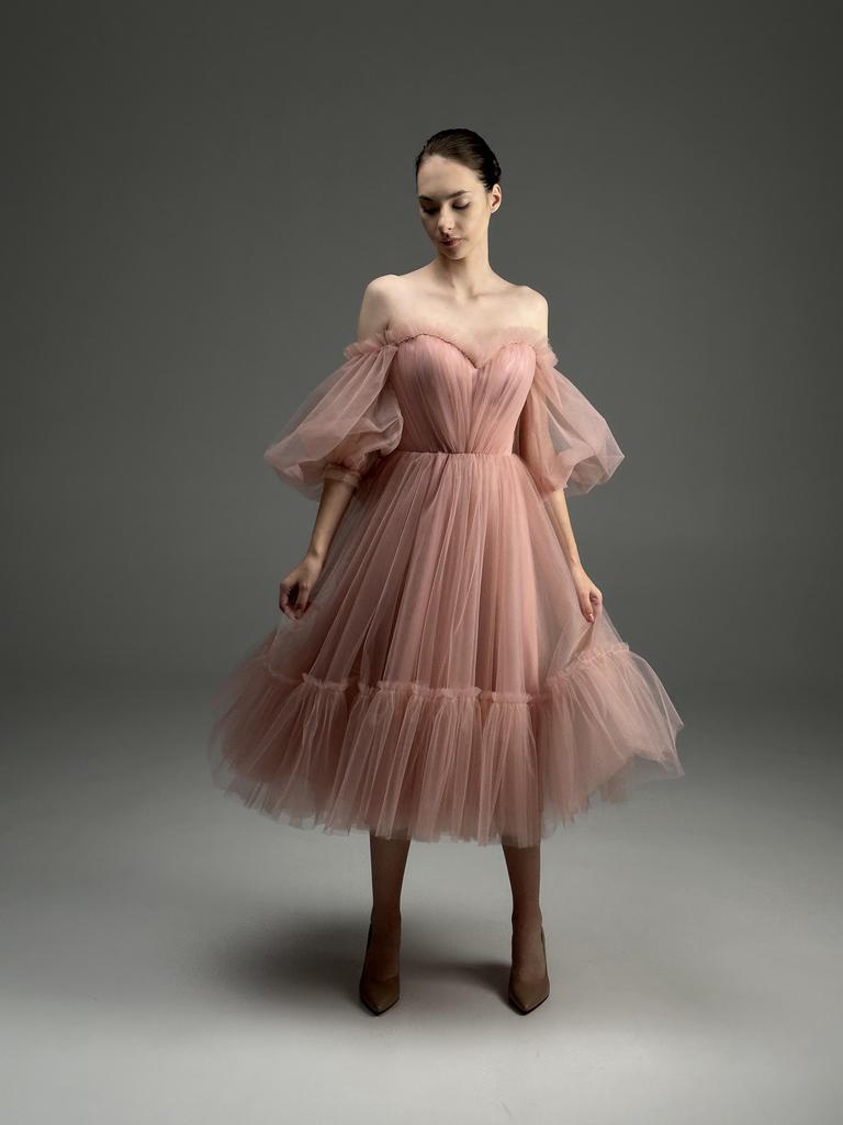 Платье вечернее Krasa Bridal Линда-1 миди