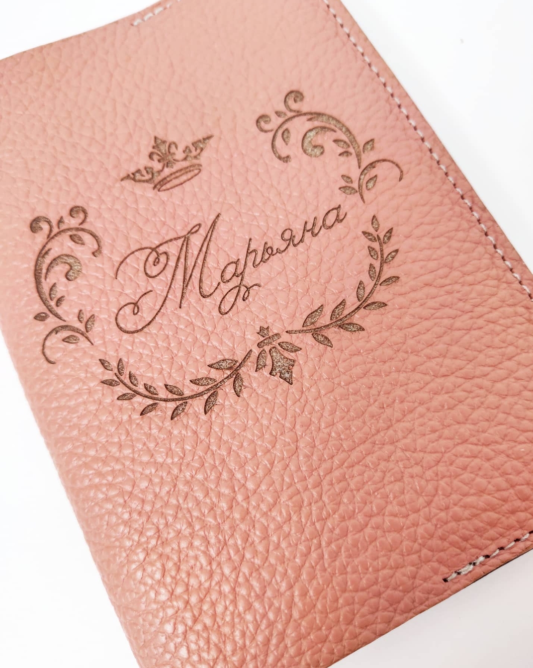 Обложки для паспорта ВЕНЗЕЛЬ пыльно-мятный и коралловый