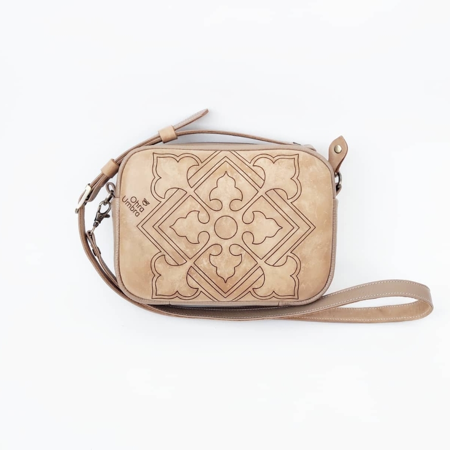 Сумка ТАРРАГОНА песочный + карамель