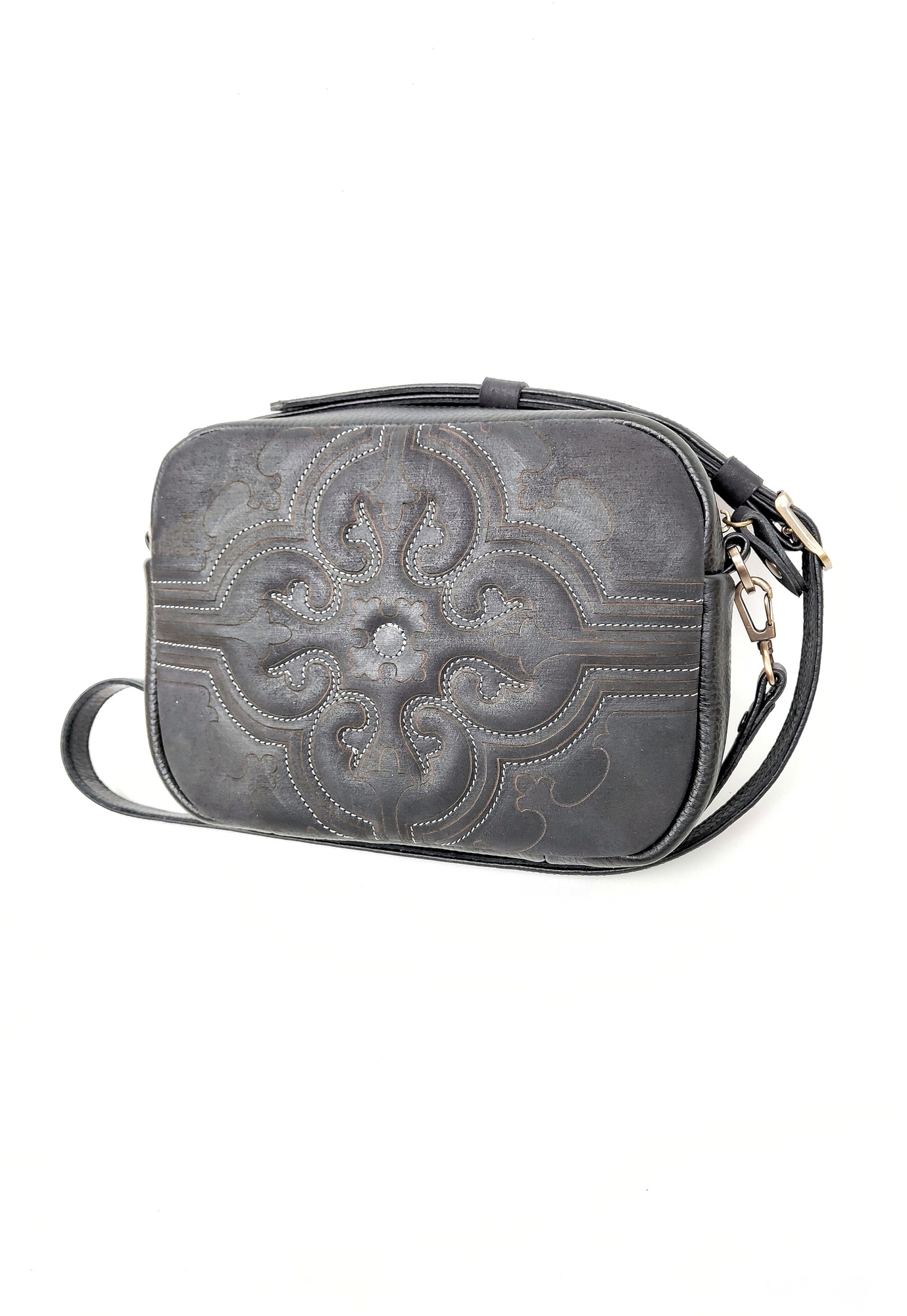 Сумка СЕВИЛЬЯ чёрная сажа + черный