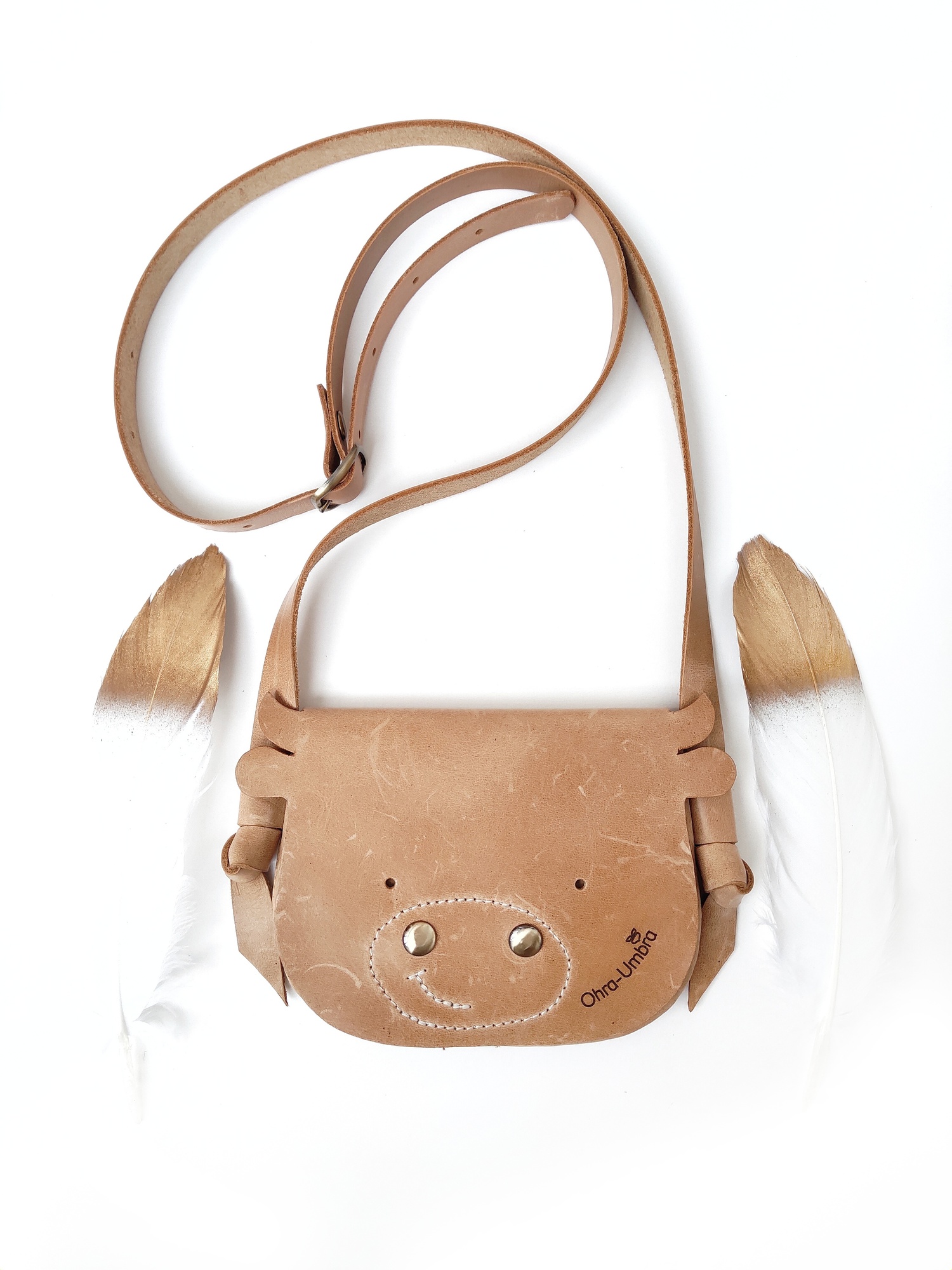 Детская сумка БЫЧОК карамельный