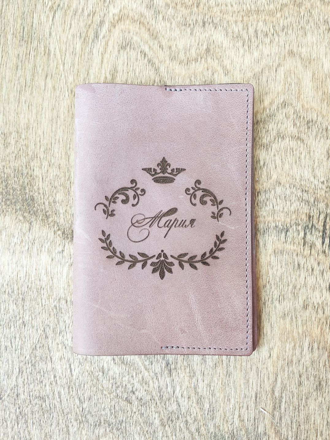 Обложка для паспорта ВЕЗЕЛЬ пыльно-лиловый