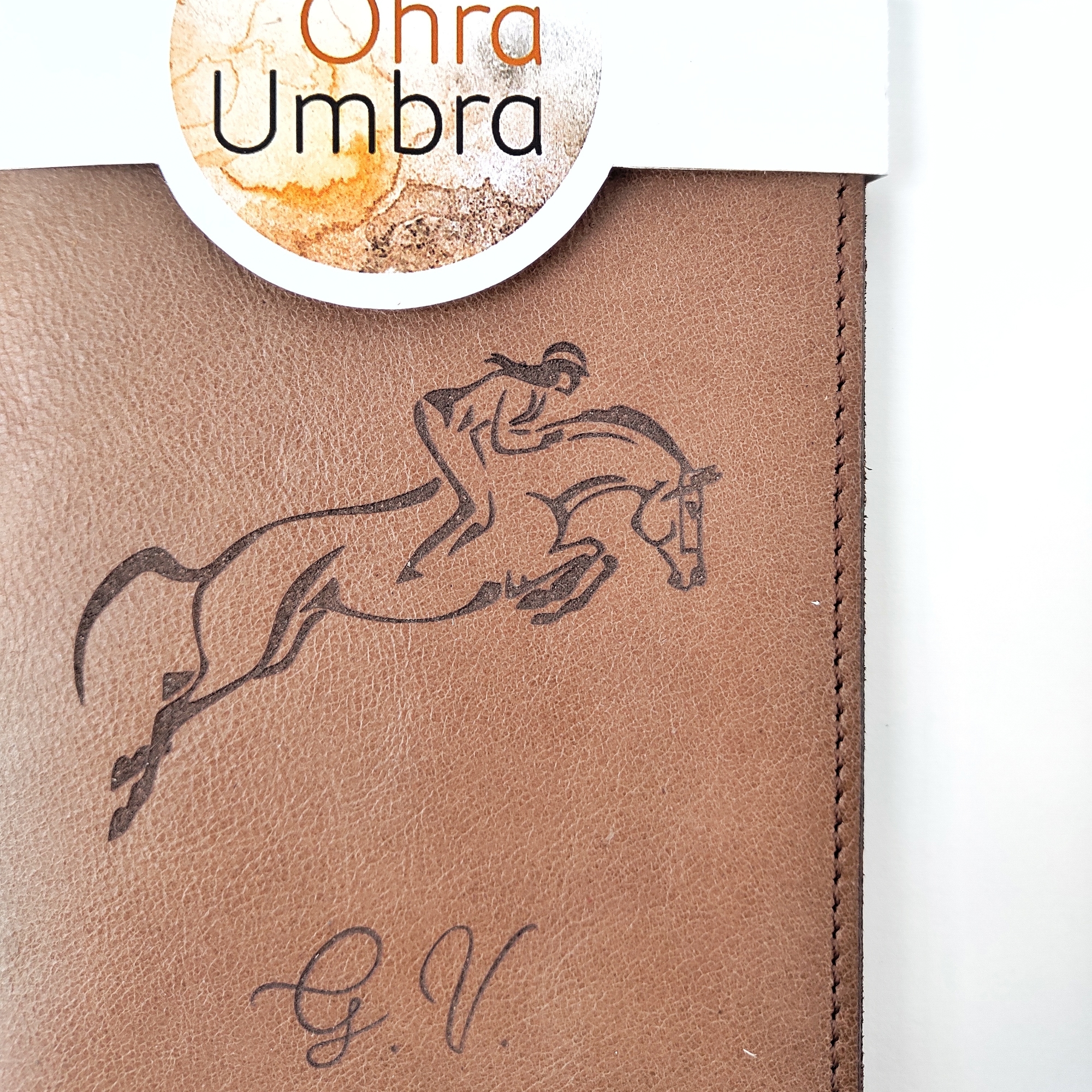 Обложка для паспорта КОННЫЙ СПОРТ лесной орех