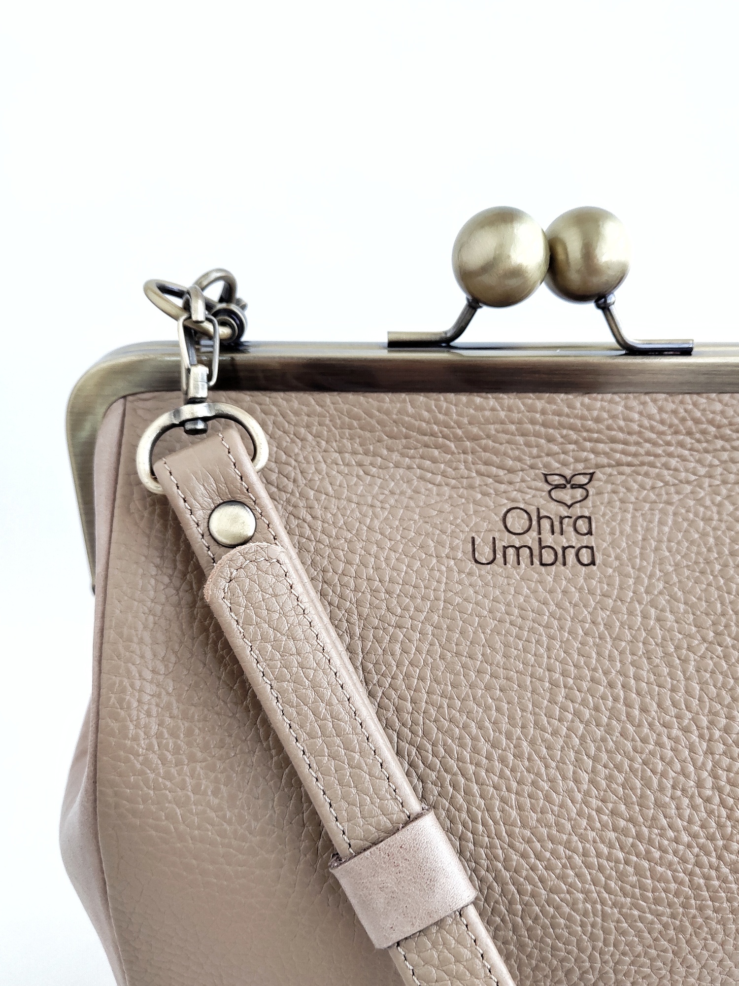 Сумка РОШЕ песочный + персиковая косточка