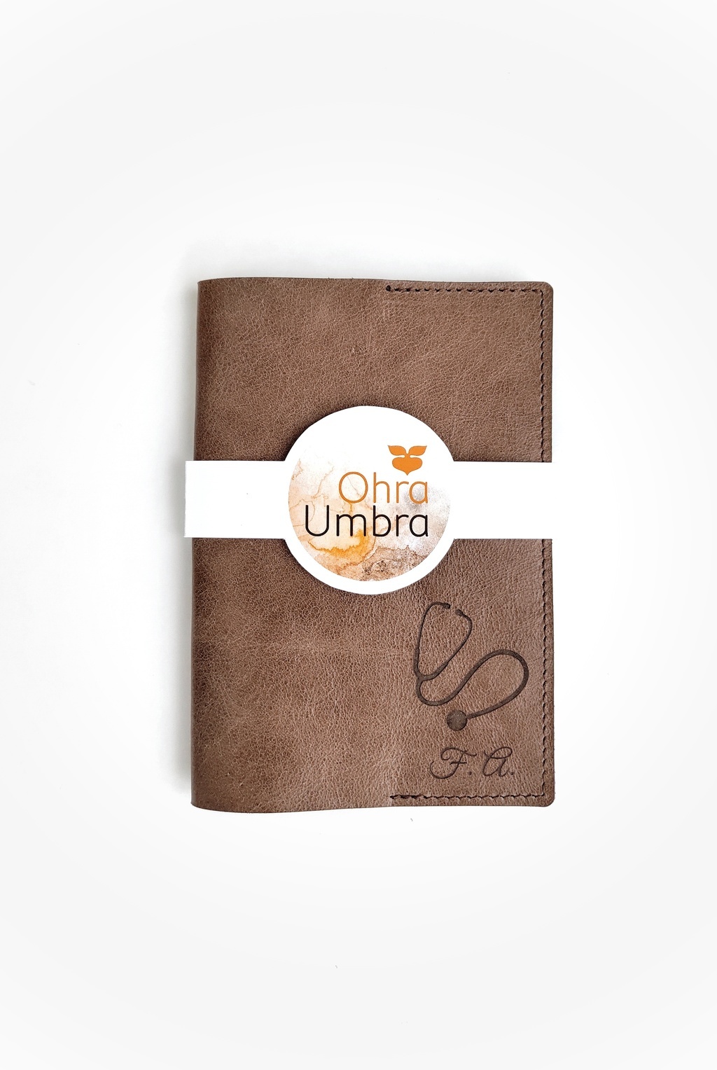 Обложка для паспорта ФОНЕНДОСКОП лесной орех