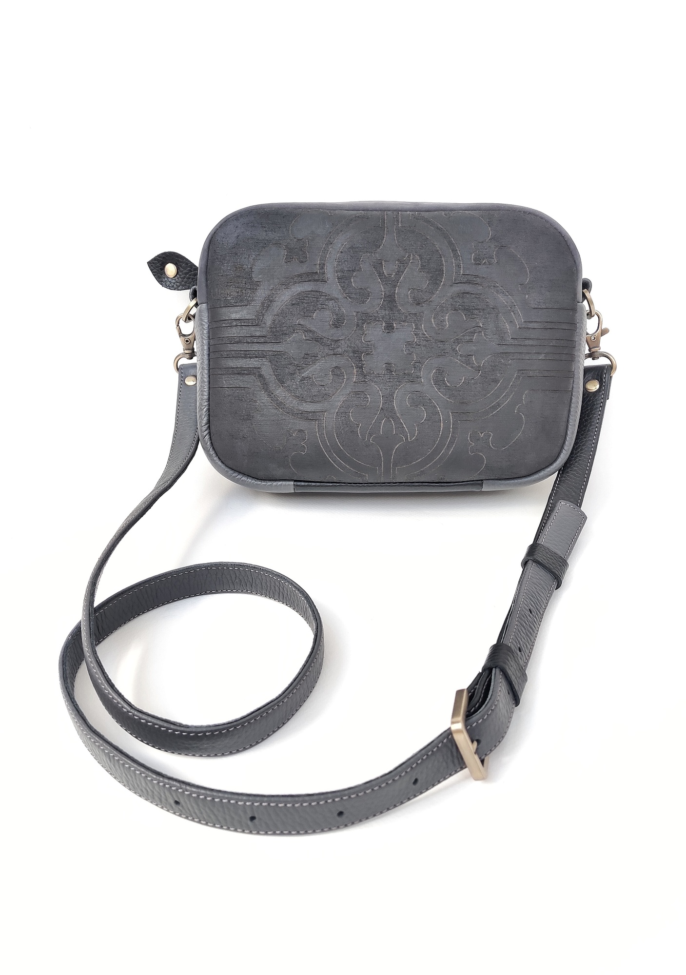 Сумка CЕВИЛЬЯ черная сажа + графитный + черный + грифельный