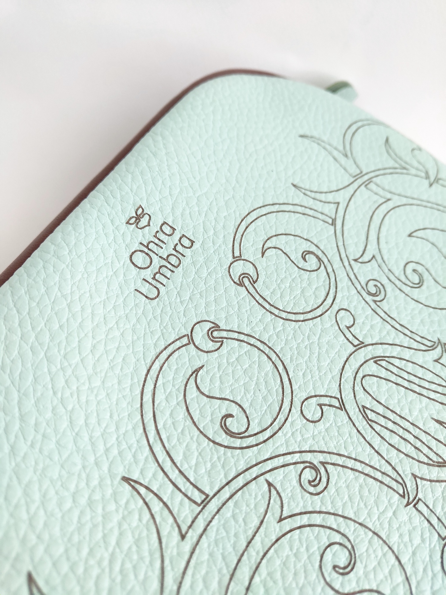 Сумка ФЛОРЕНЦИЯ небесная бирюза + пыльная роза + каштан