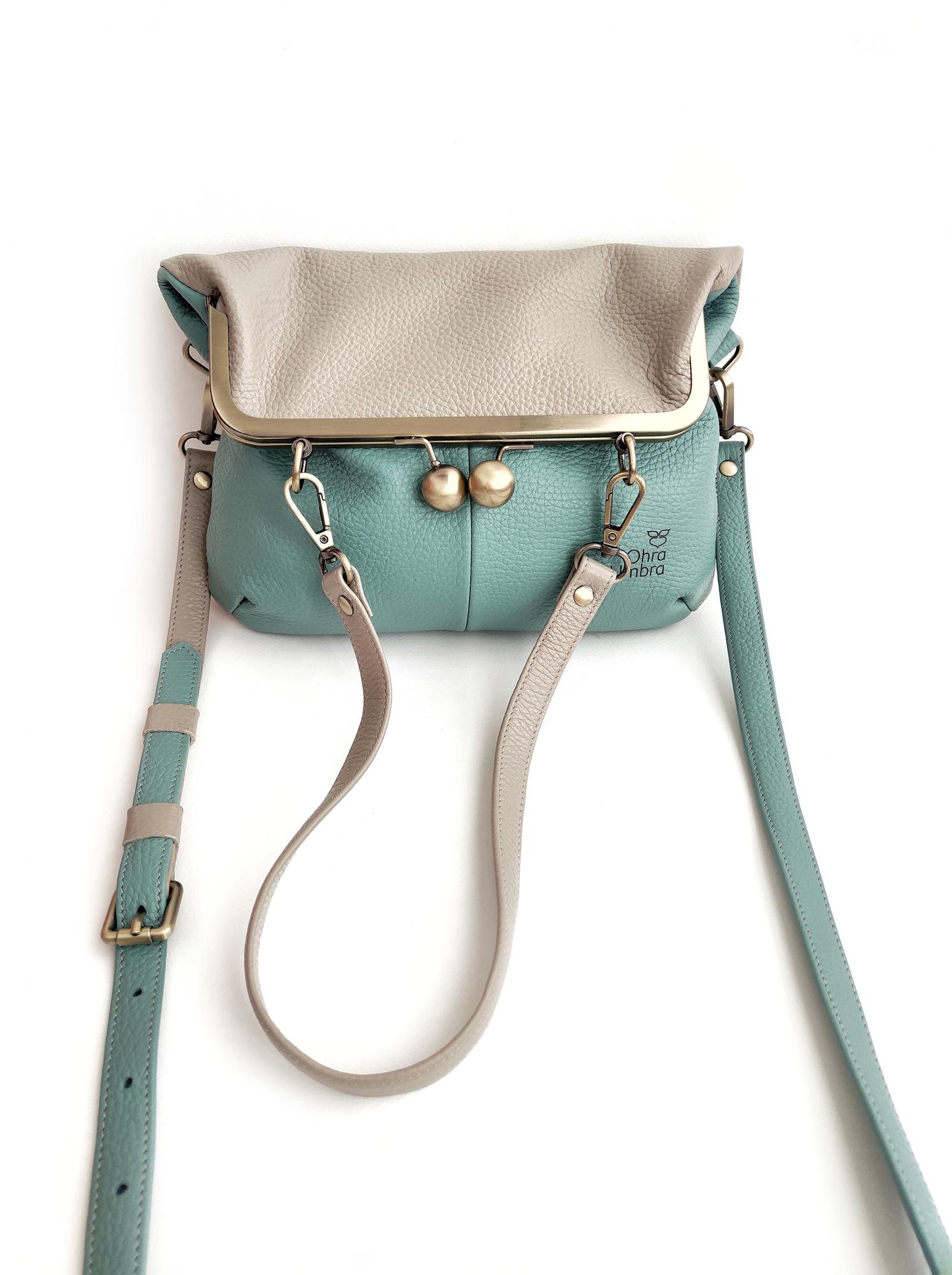 Сумка ДИЖОН пыльная мята + лён