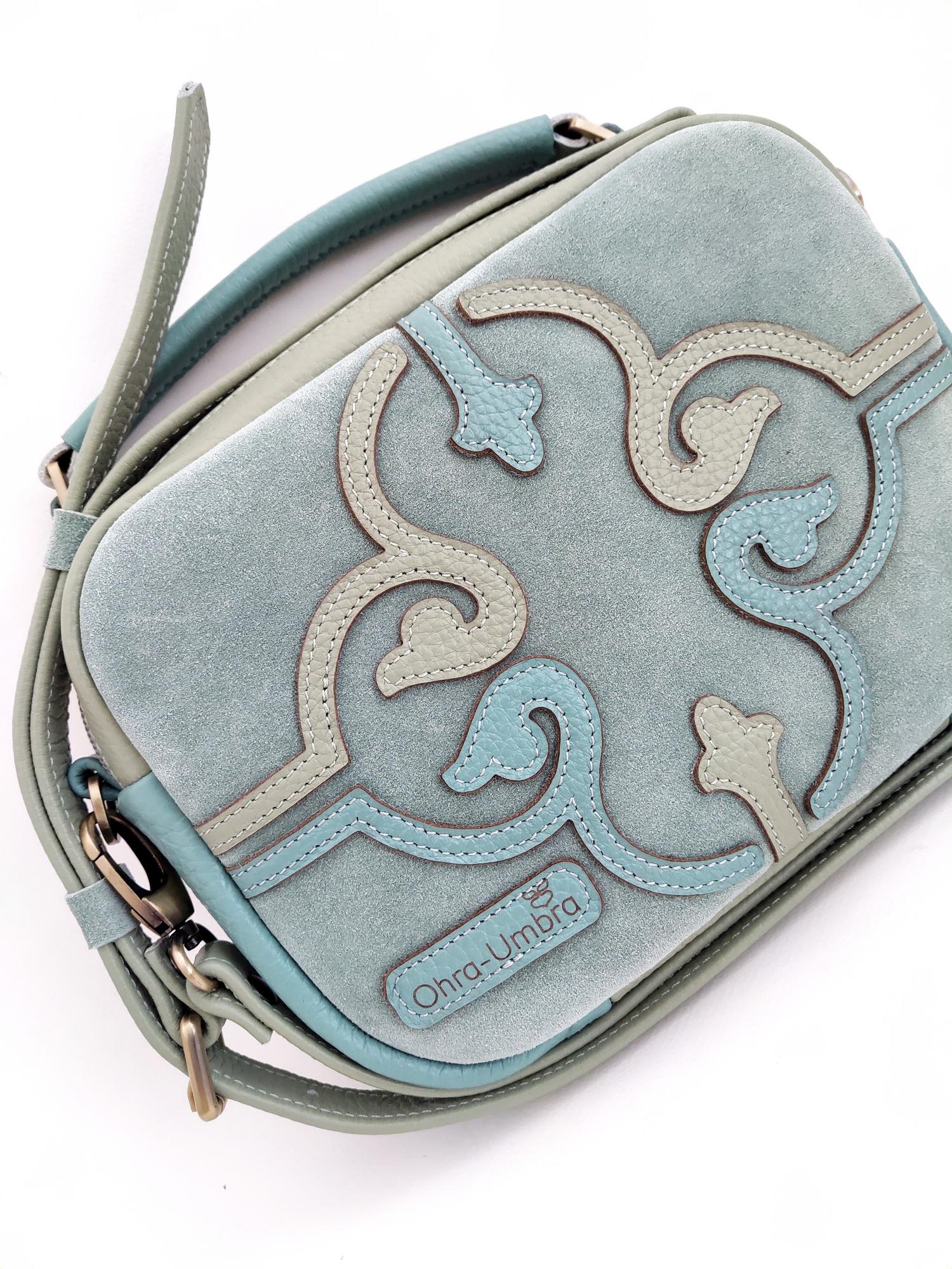 Сумка ТОСКАНА фисташка + пыльная мята