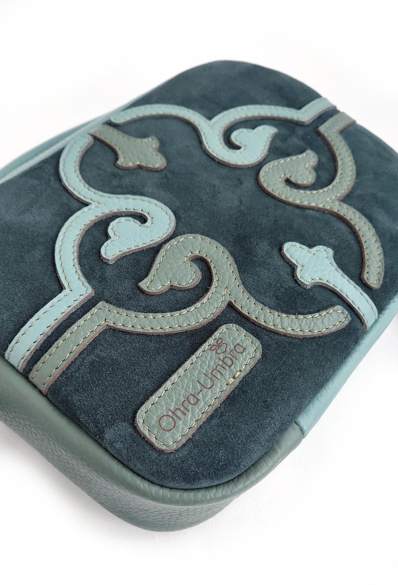 Сумка ТОСКАНА еловый + пыльная мята + нефрит