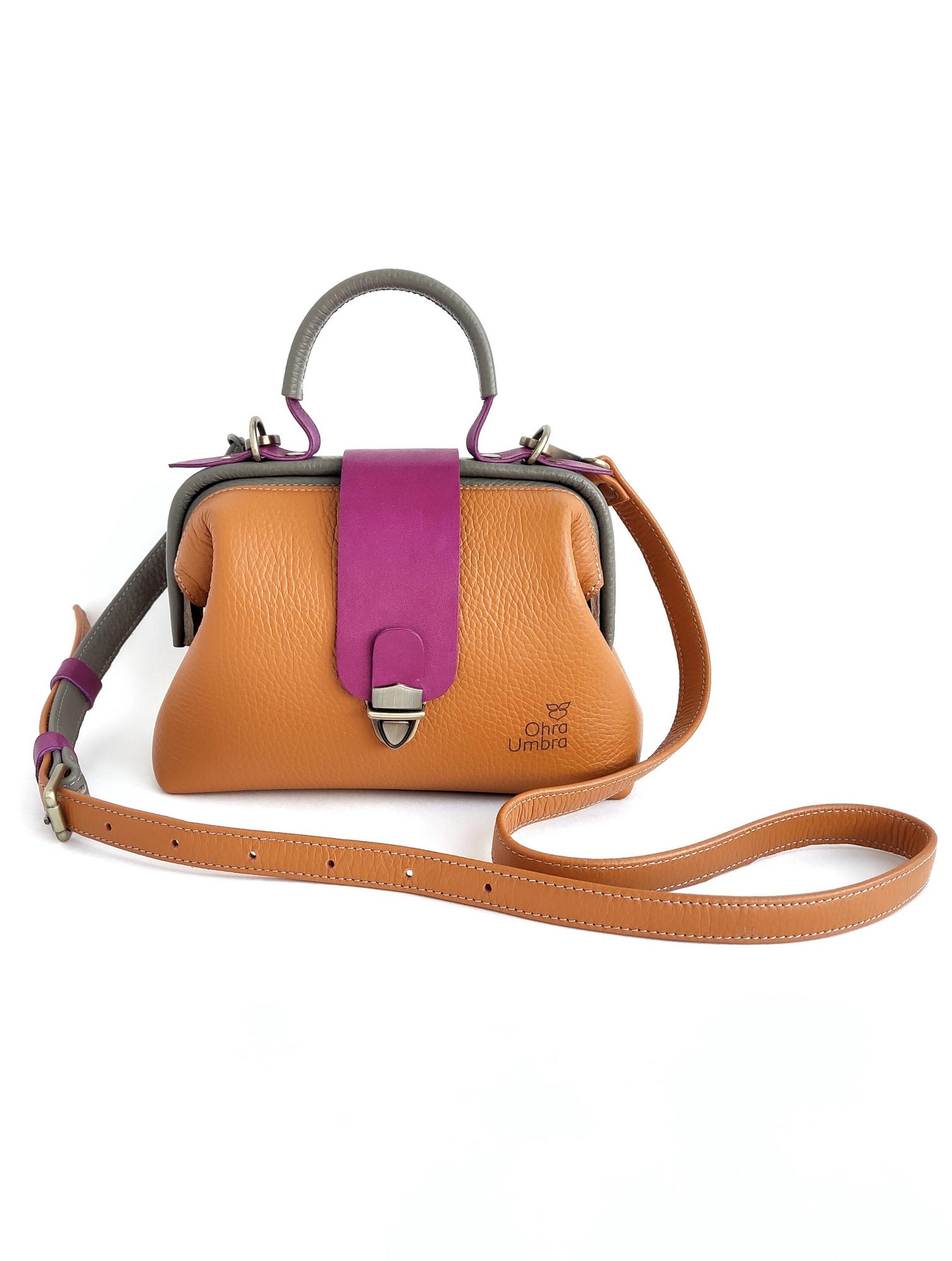 Саквояж ЛИМОЖ тыква + серый слон + фиалка