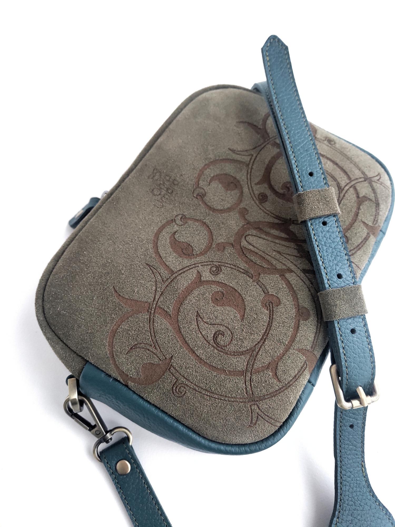 Сумка ФЛОРЕНЦИЯ зеленый мох + еловый