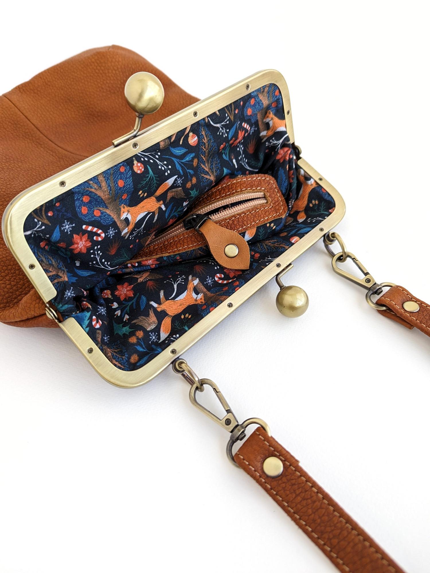 Сумка ДИЖОН медный + карамель