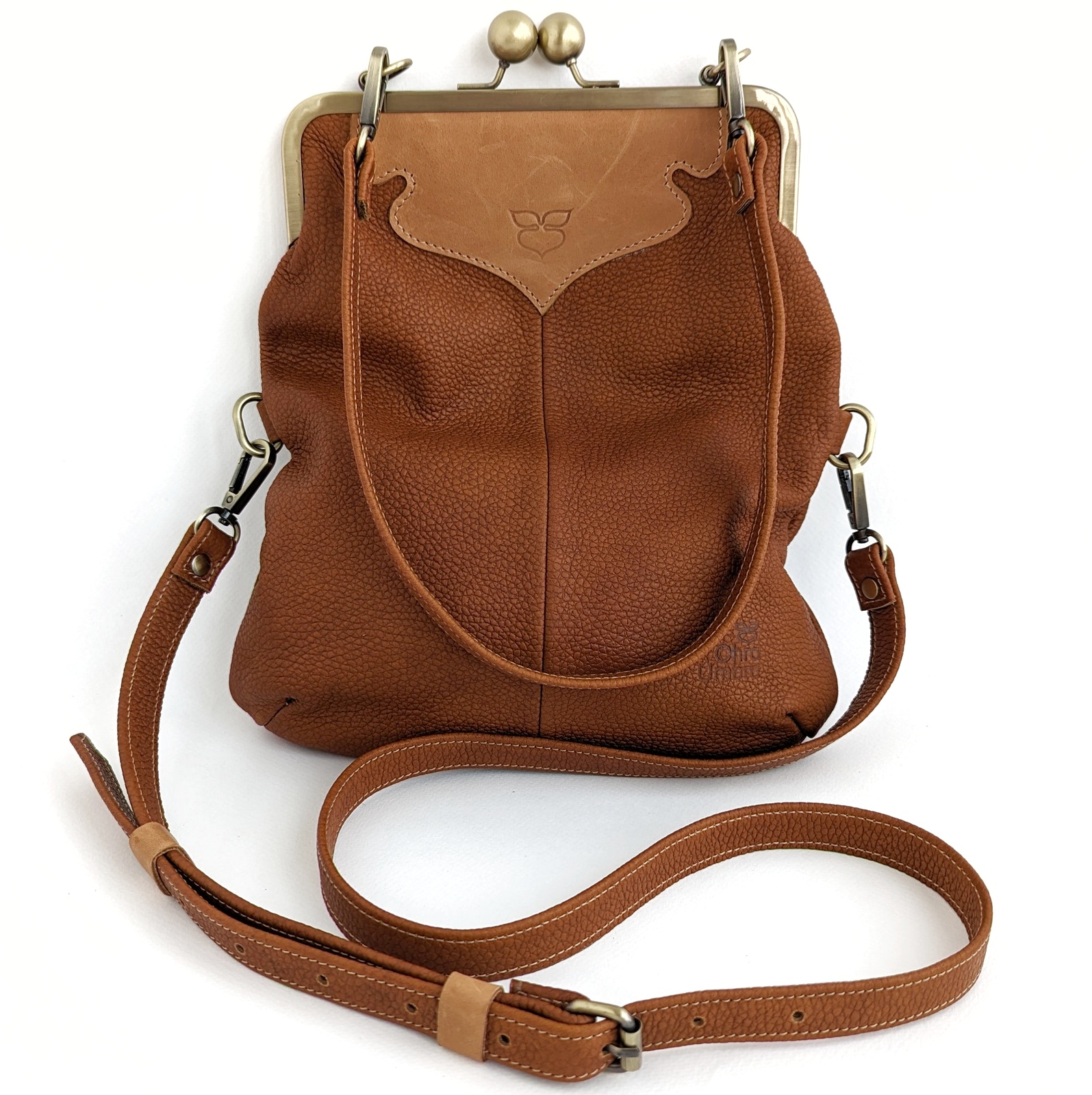 Сумка ДИЖОН медный + карамель