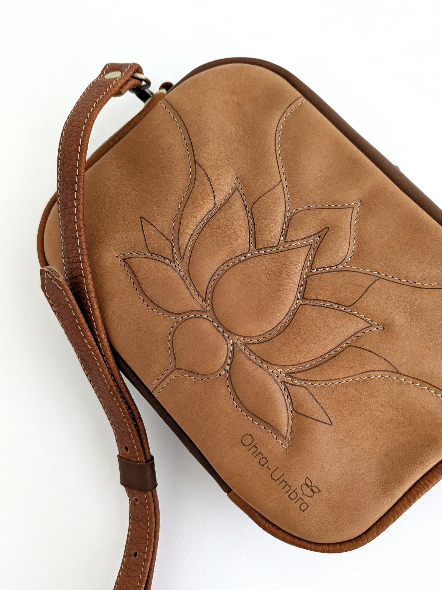 Сумка СИНГАПУР карамель + медь + шоколад