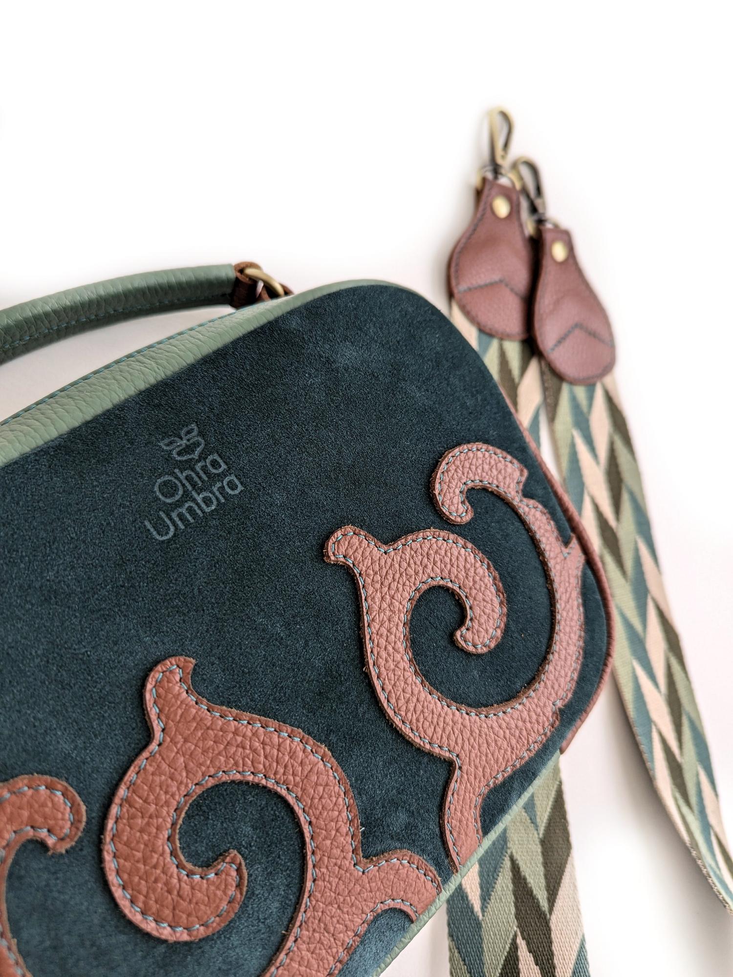 Сумка ДЕЛИ Еловый + Лесной орех + Нефрит